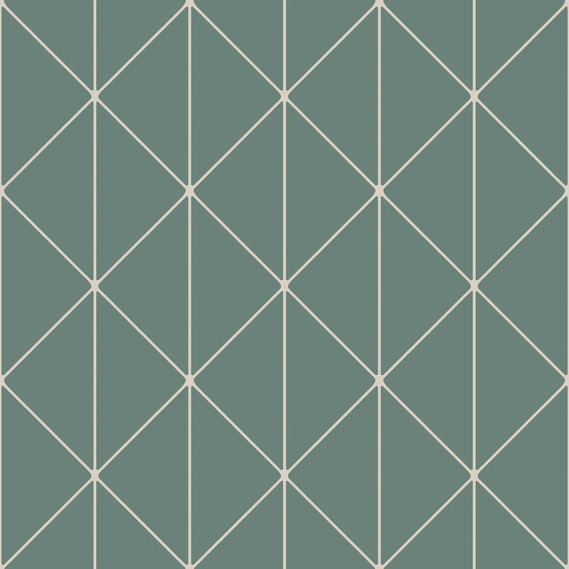 4740 Diamonds Dark Green Graphics Wallpaper by Boråstapeter