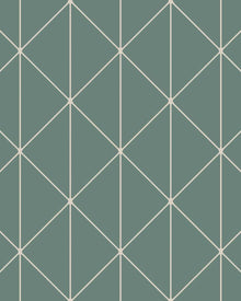 4740 Diamonds Dark Green Graphics Wallpaper by Boråstapeter