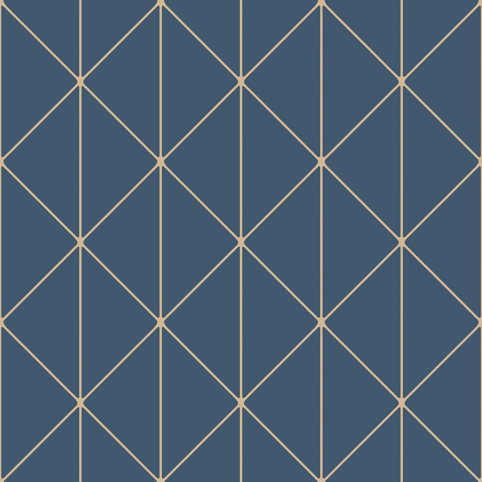 4741 Diamonds Dark Blue Graphics Wallpaper by Boråstapeter