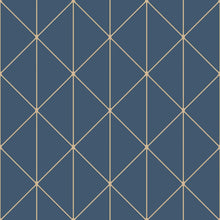 4741 Diamonds Dark Blue Graphics Wallpaper by Boråstapeter