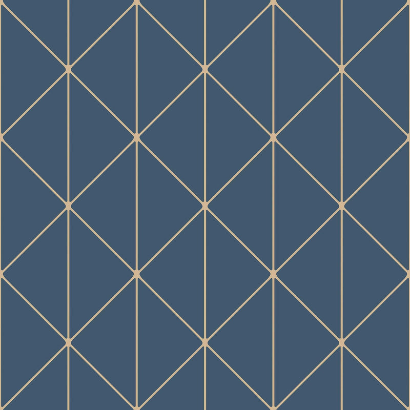 4741 Diamonds Dark Blue Graphics Wallpaper by Boråstapeter