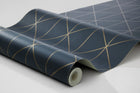 4741 Diamonds Dark Blue Graphics Wallpaper by Boråstapeter