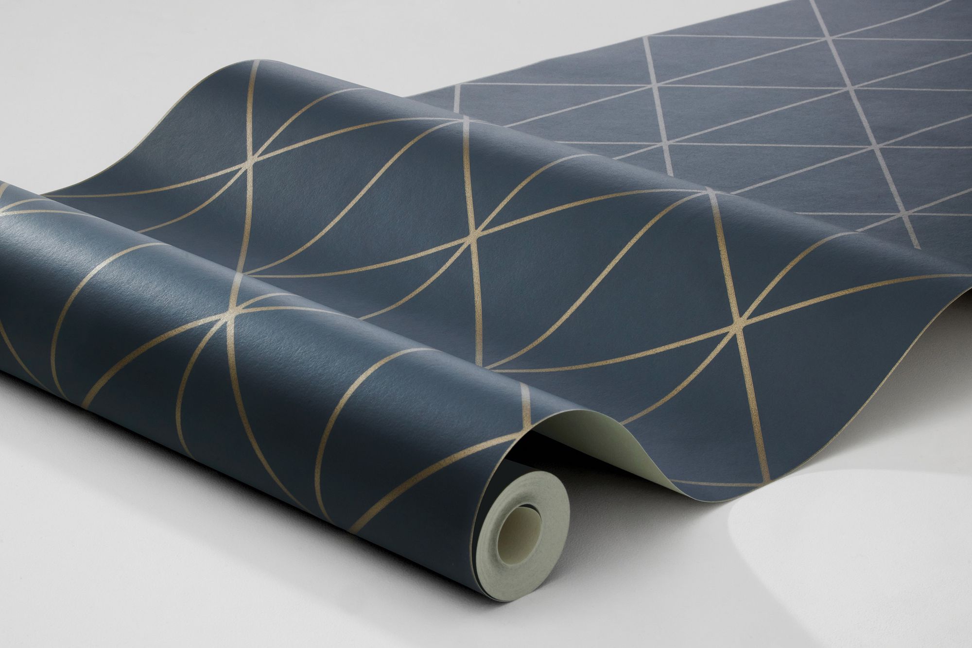 4741 Diamonds Dark Blue Graphics Wallpaper by Boråstapeter