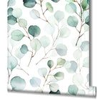 47420 Eucalyptus Flora White and Green Wallpaper By Galerie