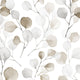 Eucalyptus Flora White and Brown Wallpaper By Galerie