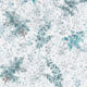 Soft Foliage Flora Grey and Turquoise Wallpaper By Galerie