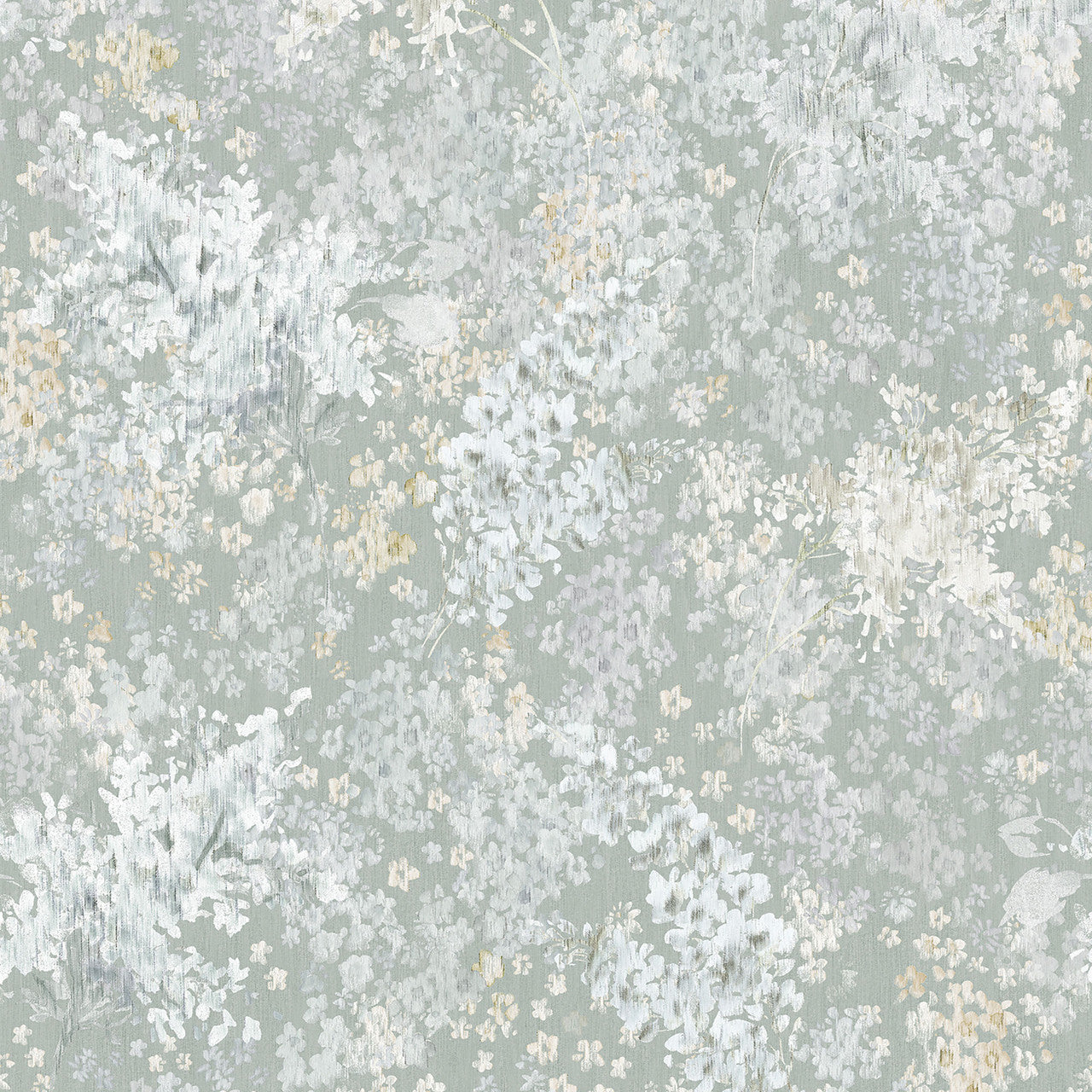 47452 Soft Foliage Flora Grey and White Wallpaper By Galerie