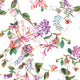 Summer Bouquet Flora White, Rose and Green Wallpaper By Galerie