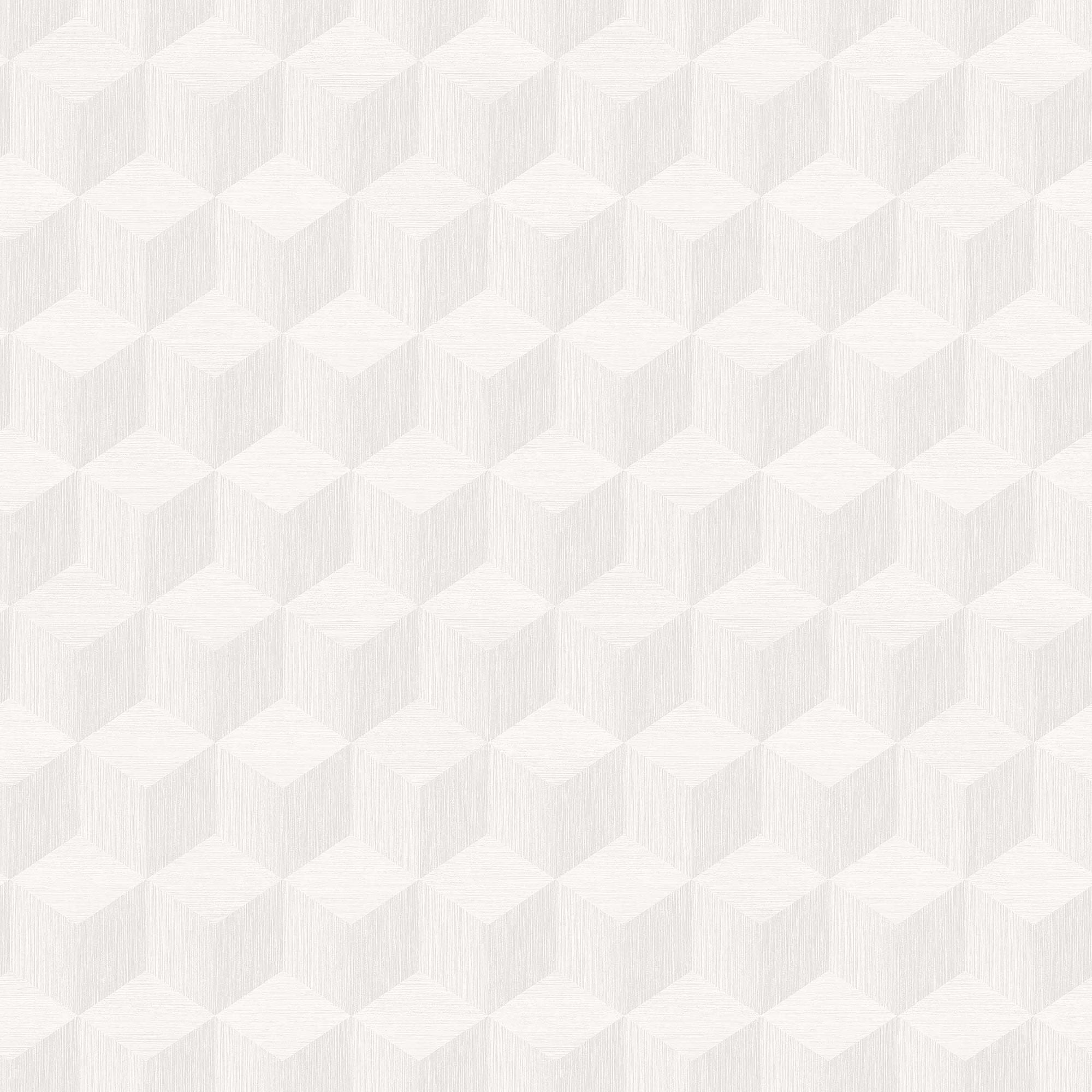 4745 Cube Light White Graphics Wallpaper by Boråstapeter