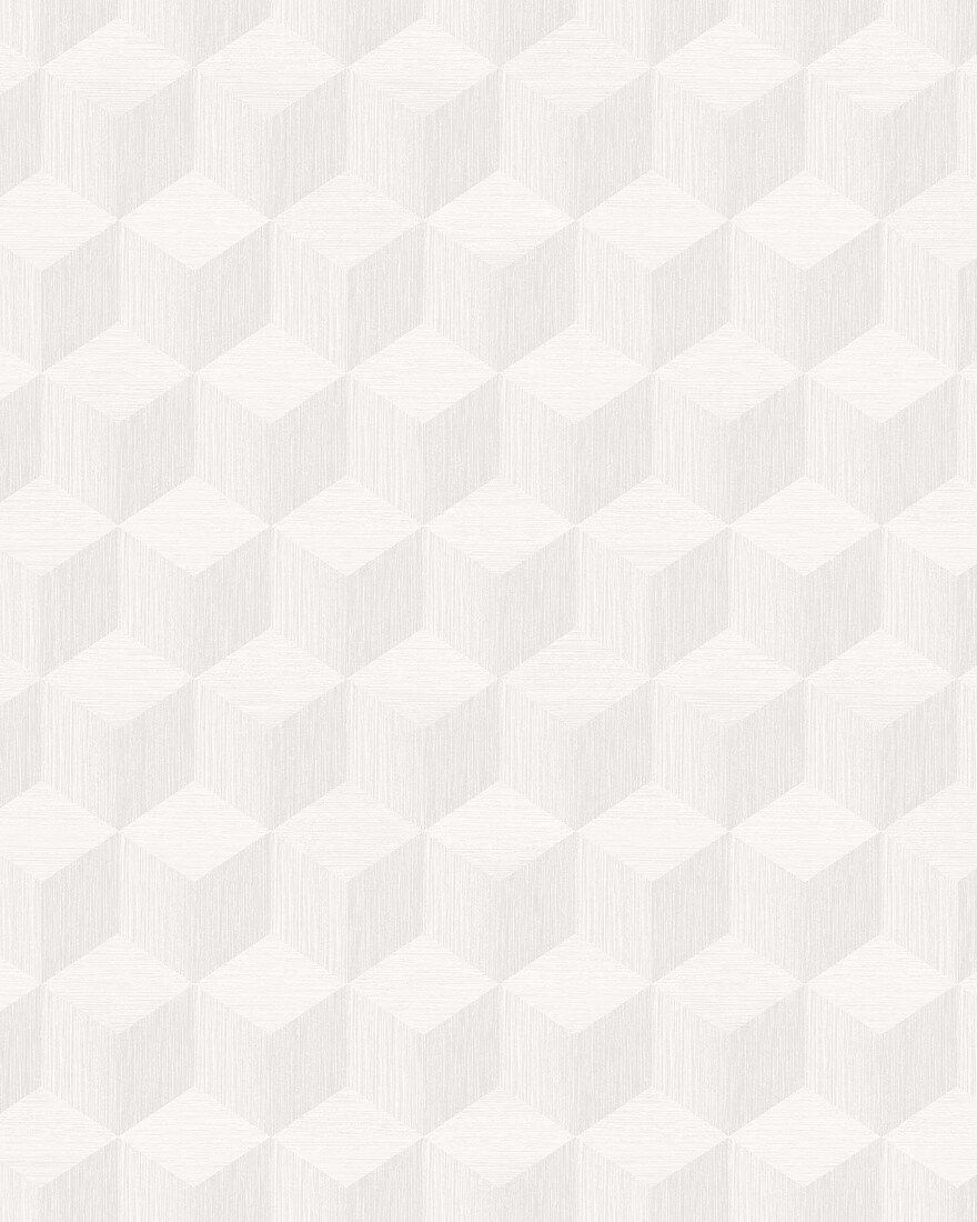 4745 Cube Light White Graphics Wallpaper by Boråstapeter