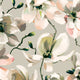 Cherry Blossom Flora Beige, White and Orange Wallpaper By Galerie