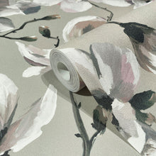 47466 Cherry Blossom The New Design Book Grey, Beige and White Wallpaper By Galerie