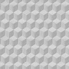 4746 Cube Light Grey Graphics Wallpaper by Boråstapeter