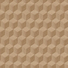 4747 Cube Dark Beige and Brown Graphics Wallpaper by Boråstapeter