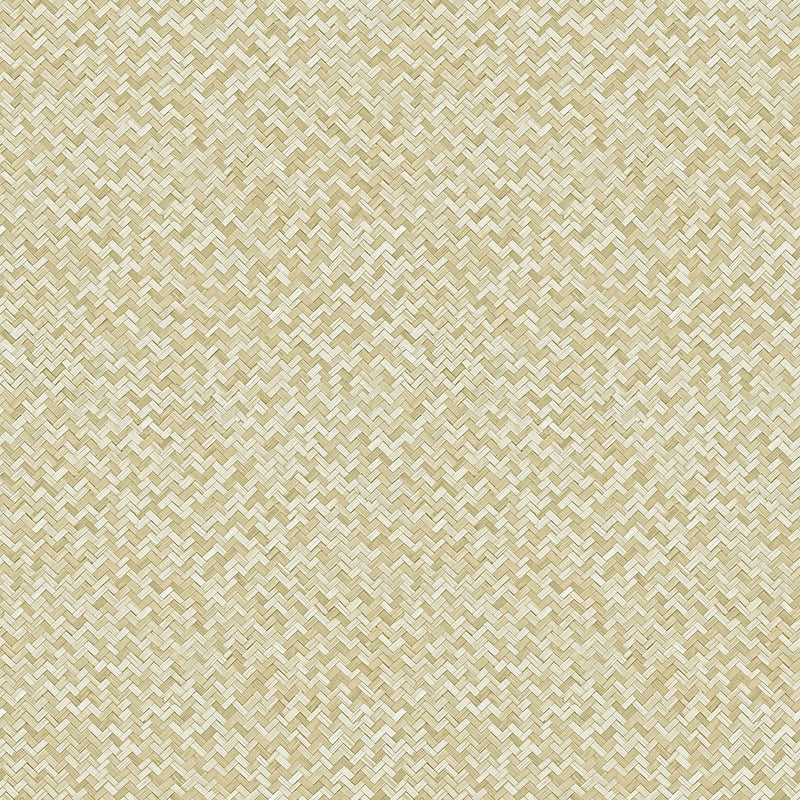 47481 Herringbone Weave Flora Beige Wallpaper By Galerie