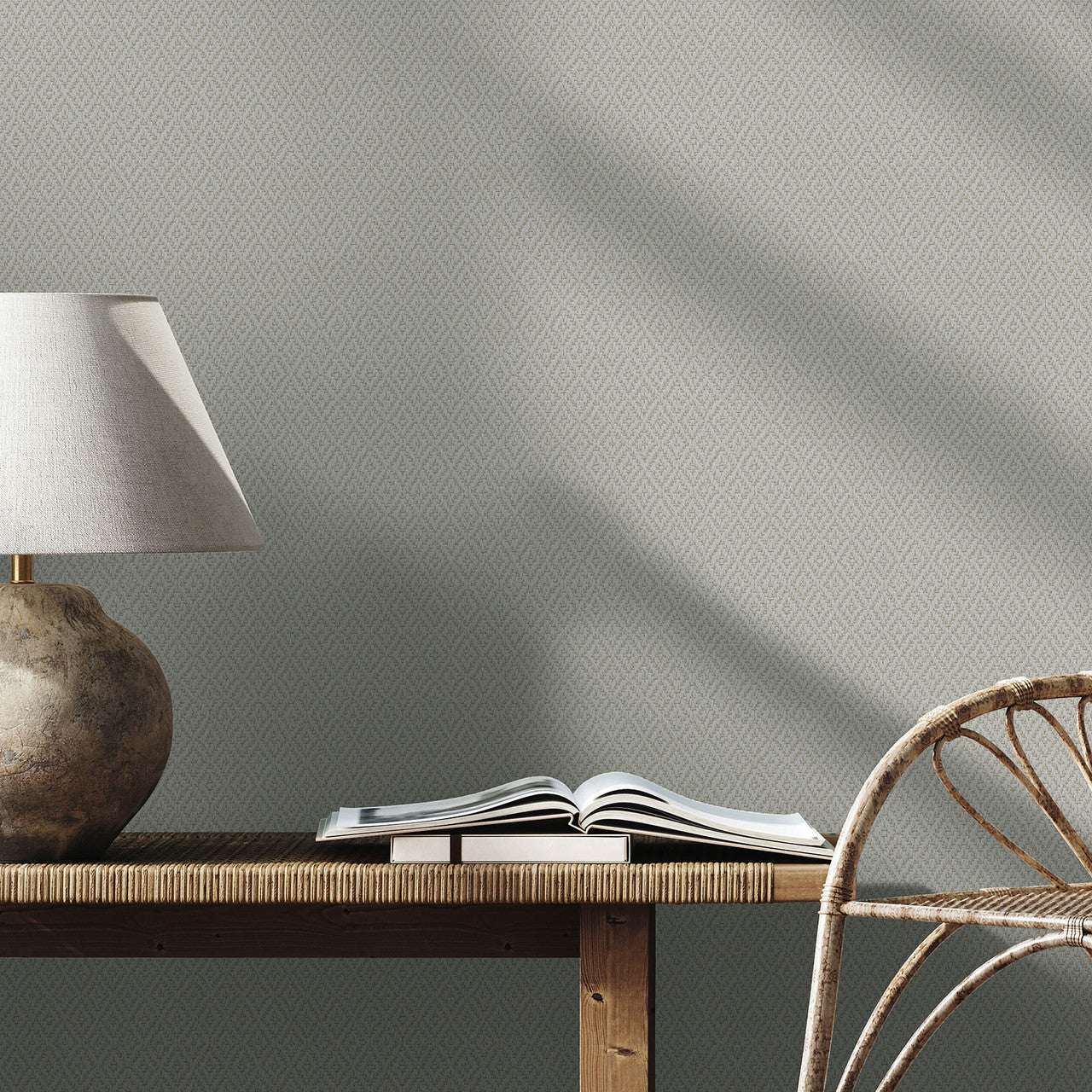 47488 Diamond Weave Flora Beige Wallpaper By Galerie