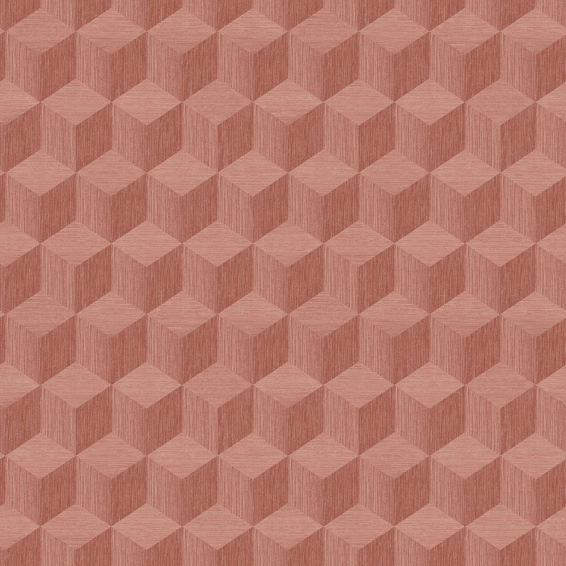 4748 Cube Dark Red Graphics Wallpaper by Boråstapeter