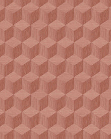 4748 Cube Dark Red Graphics Wallpaper by Boråstapeter