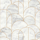 4750 Arch Light White and Grey Graphics Wallpaper by Boråstapeter