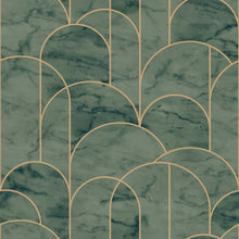 4751 Arch Dark Green Graphics Wallpaper by Boråstapeter
