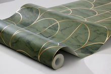 4751 Arch Dark Green Graphics Wallpaper by Boråstapeter