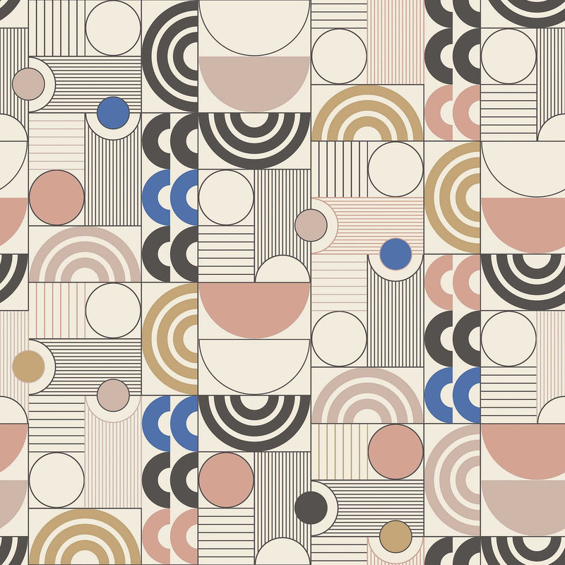 4754 Cosmopolitan Multicoloured Graphics Wallpaper by Boråstapeter