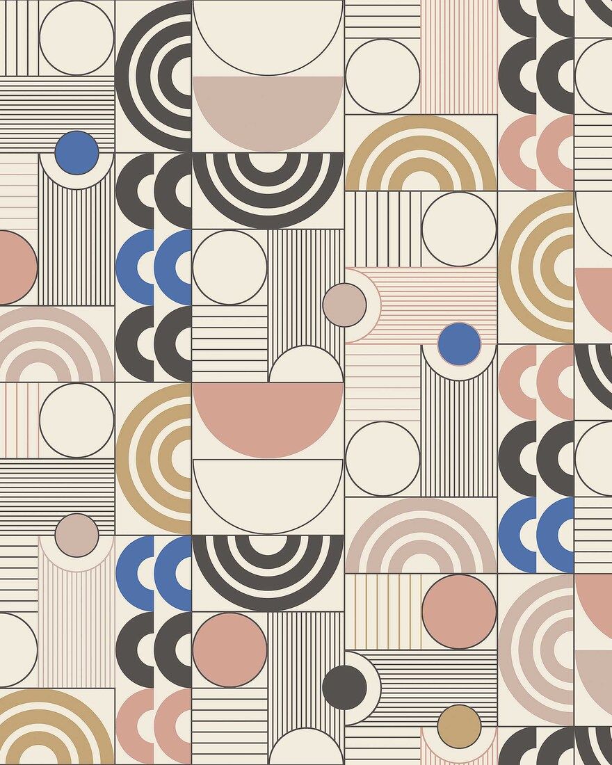 4754 Cosmopolitan Multicoloured Graphics Wallpaper by Boråstapeter