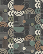 4755 Cosmopolitan Multicoloured Graphics Wallpaper by Boråstapeter