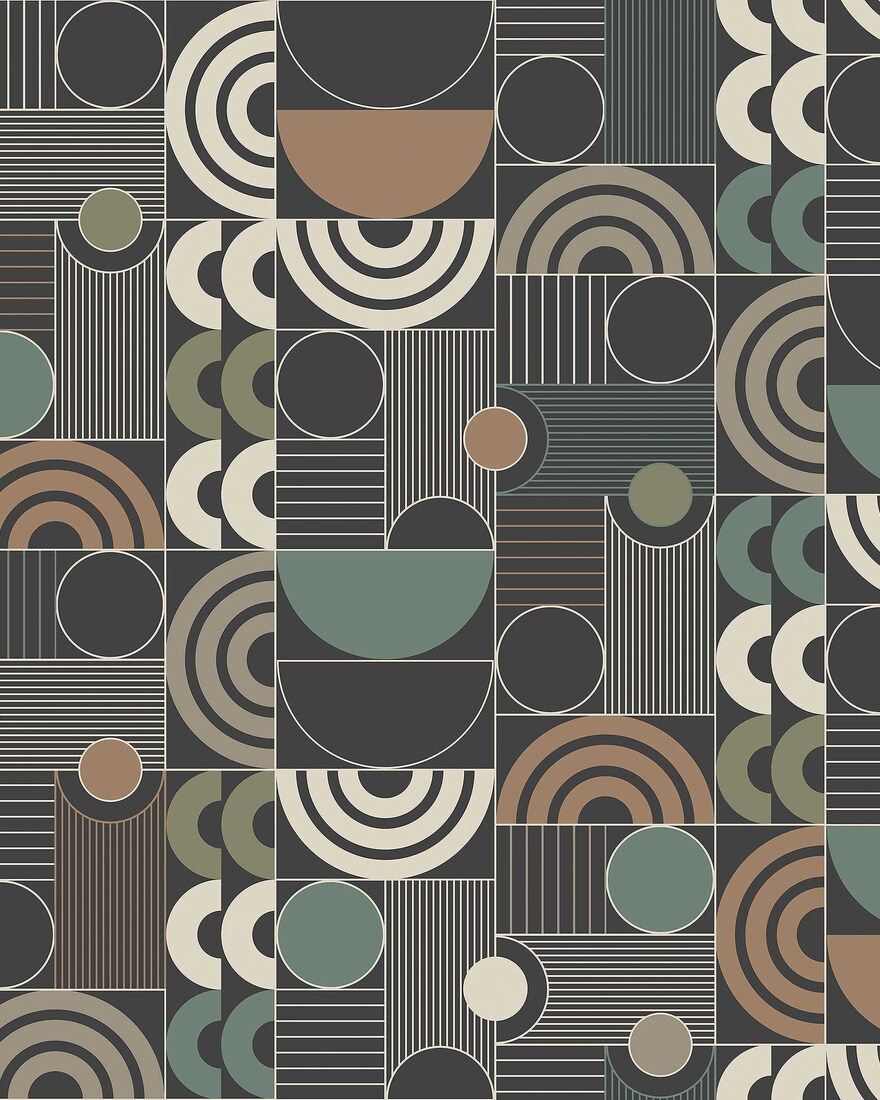 4755 Cosmopolitan Multicoloured Graphics Wallpaper by Boråstapeter