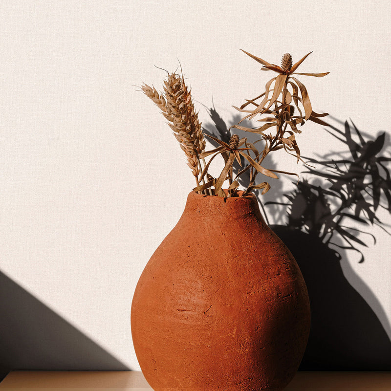 47607 Uni Heritage Cream Wallpaper By Galerie