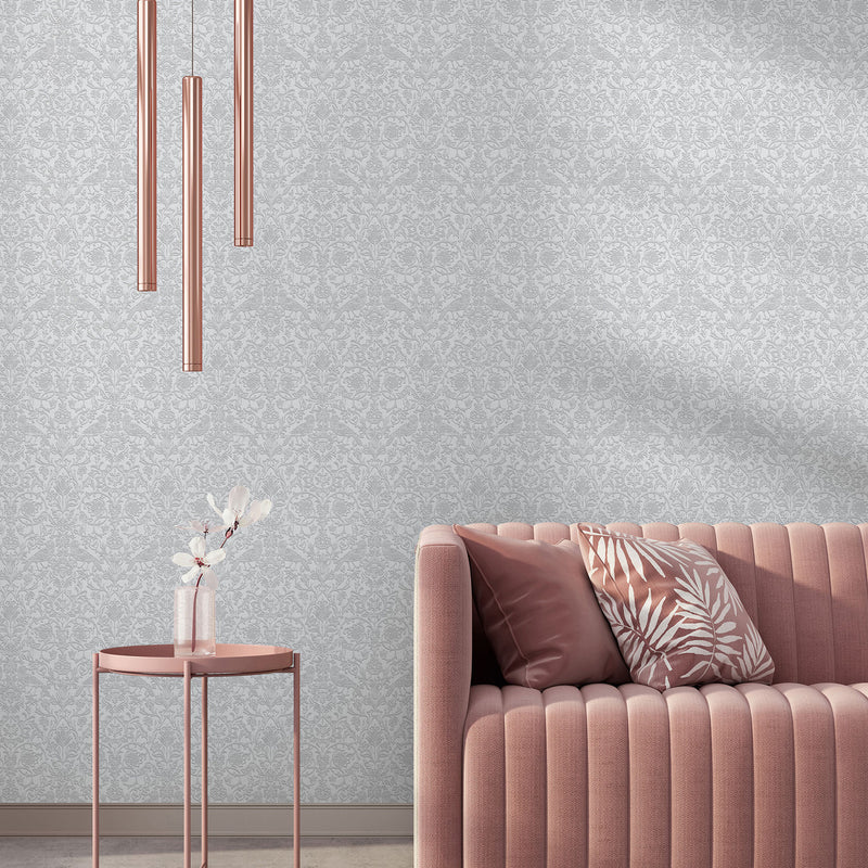 47608 Batik Heritage White Wallpaper By Galerie