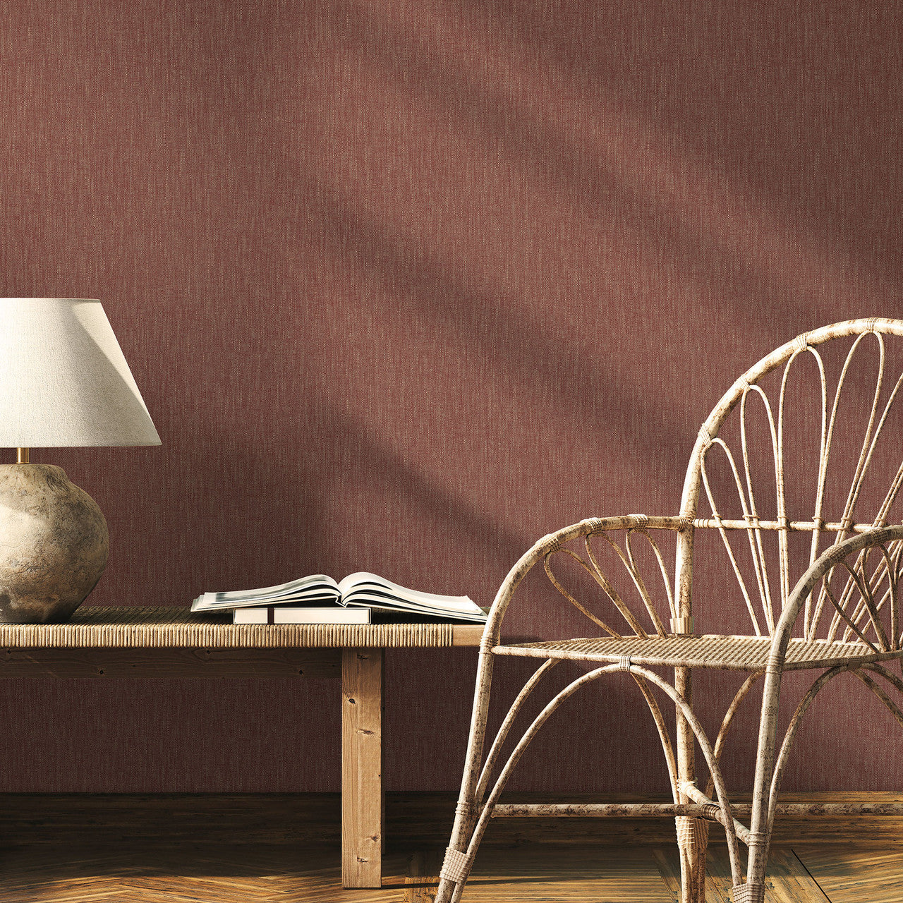 47617 Structure Heritage Red Wallpaper By Galerie