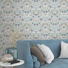 47619 Summer Garden Heritage Blue Wallpaper By Galerie
