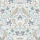Summer Garden Heritage Blue Wallpaper By Galerie