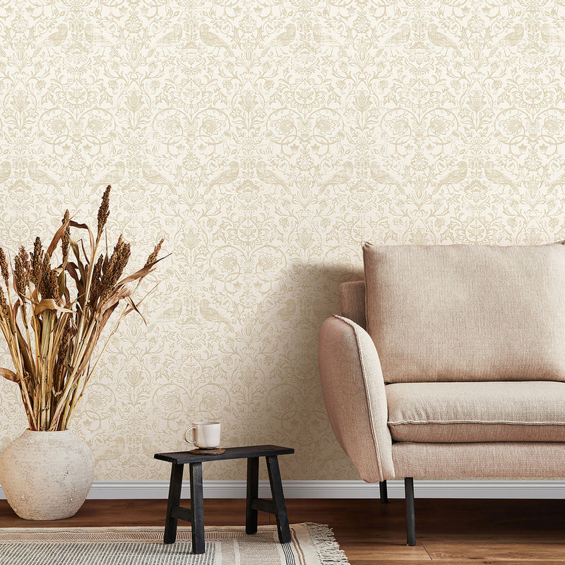 47625 Batik Heritage Beige Wallpaper By Galerie