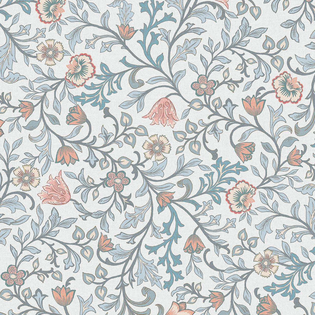 47627 Botanic Heritage Blue Wallpaper By Galerie