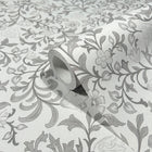 47628 Botanic Heritage BlueSilver Grey Wallpaper By Galerie