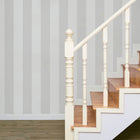 47634 Even Stripe Heritage Silver Grey Wallpaper By Galerie