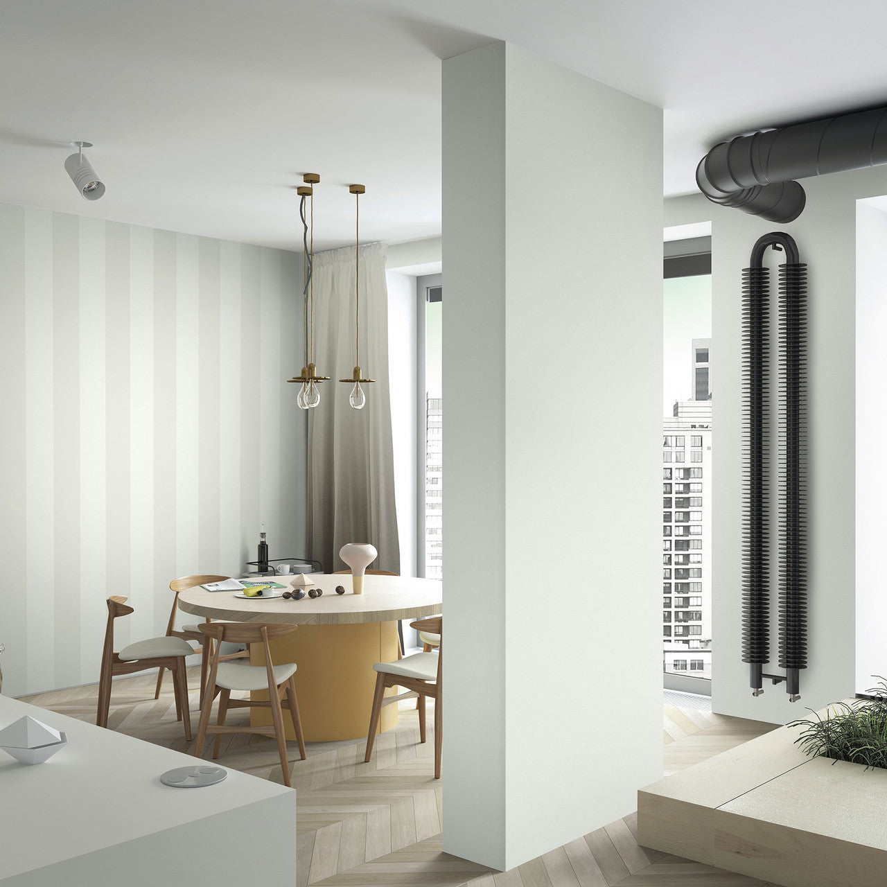 47636 Even Stripe Heritage Green Wallpaper By Galerie