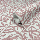 47638 Vintage Leaf Heritage Pink Wallpaper By Galerie