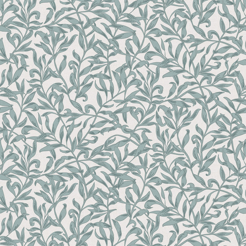 47639 Vintage Leaf Heritage Green Wallpaper By Galerie