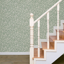 47640 Vintage Leaf Heritage Green Wallpaper By Galerie