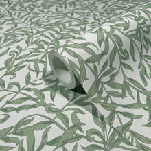 47640 Vintage Leaf Heritage Green Wallpaper By Galerie