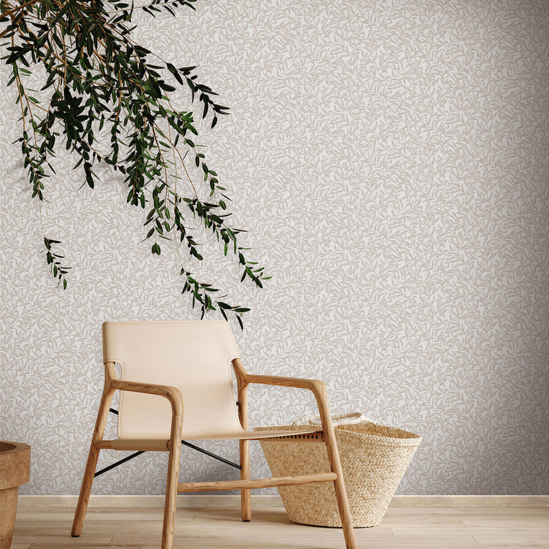 47641 Vintage Leaf Heritage Beige Wallpaper By Galerie