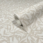 47641 Vintage Leaf Heritage Beige Wallpaper By Galerie