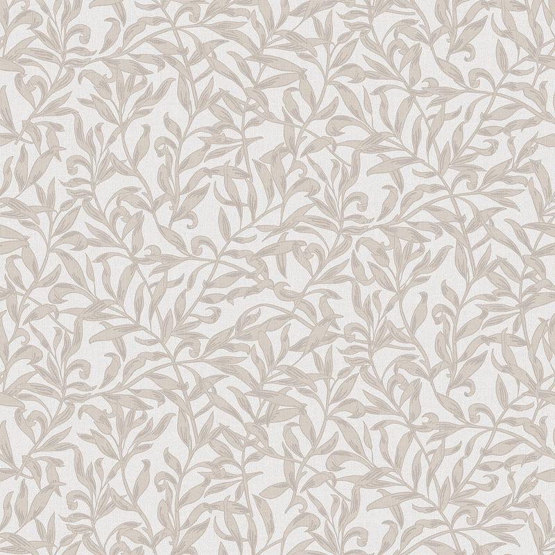 47641 Vintage Leaf Heritage Beige Wallpaper By Galerie