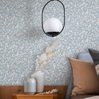 47642 Vintage Leaf Heritage Blue Wallpaper By Galerie