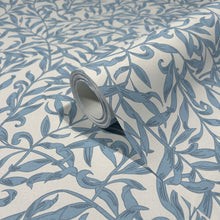 47642 Vintage Leaf Heritage Blue Wallpaper By Galerie