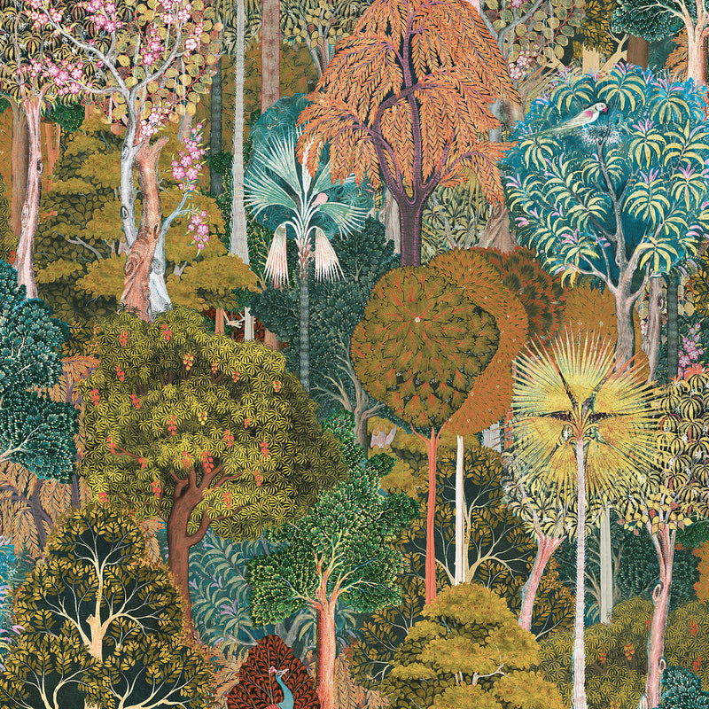 47652 Jungle Heritage Multi-coloured Wallpaper By Galerie