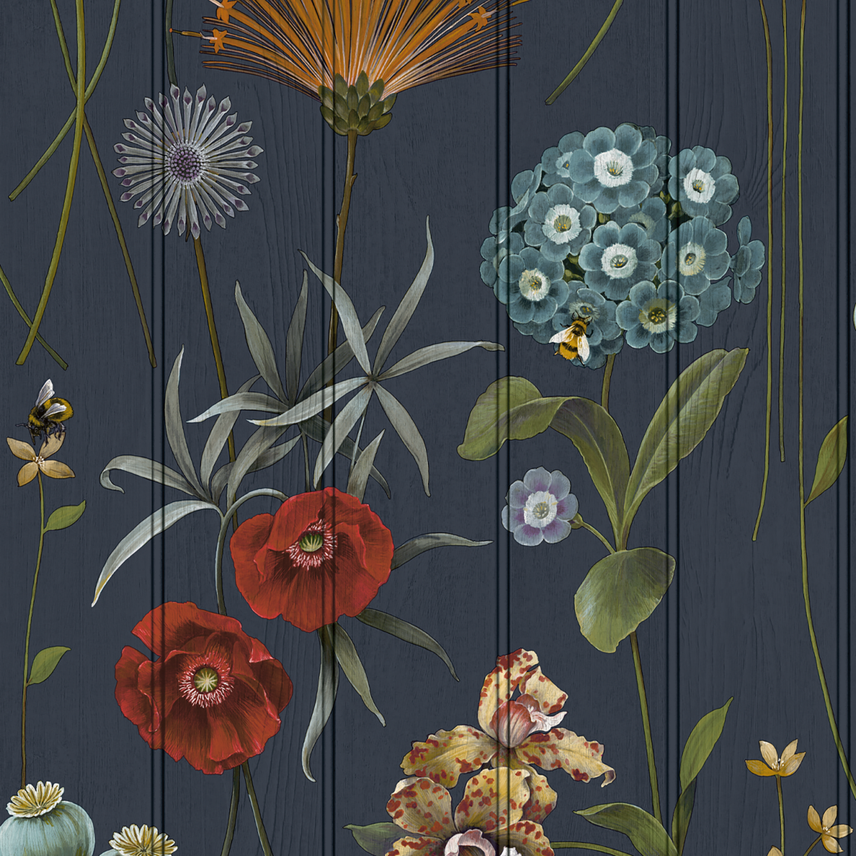 Botanist Wood Panel Wallpaper by Belgravia